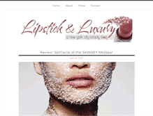 Tablet Screenshot of lipstickandluxury.com